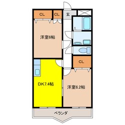 サンクレールの物件間取画像